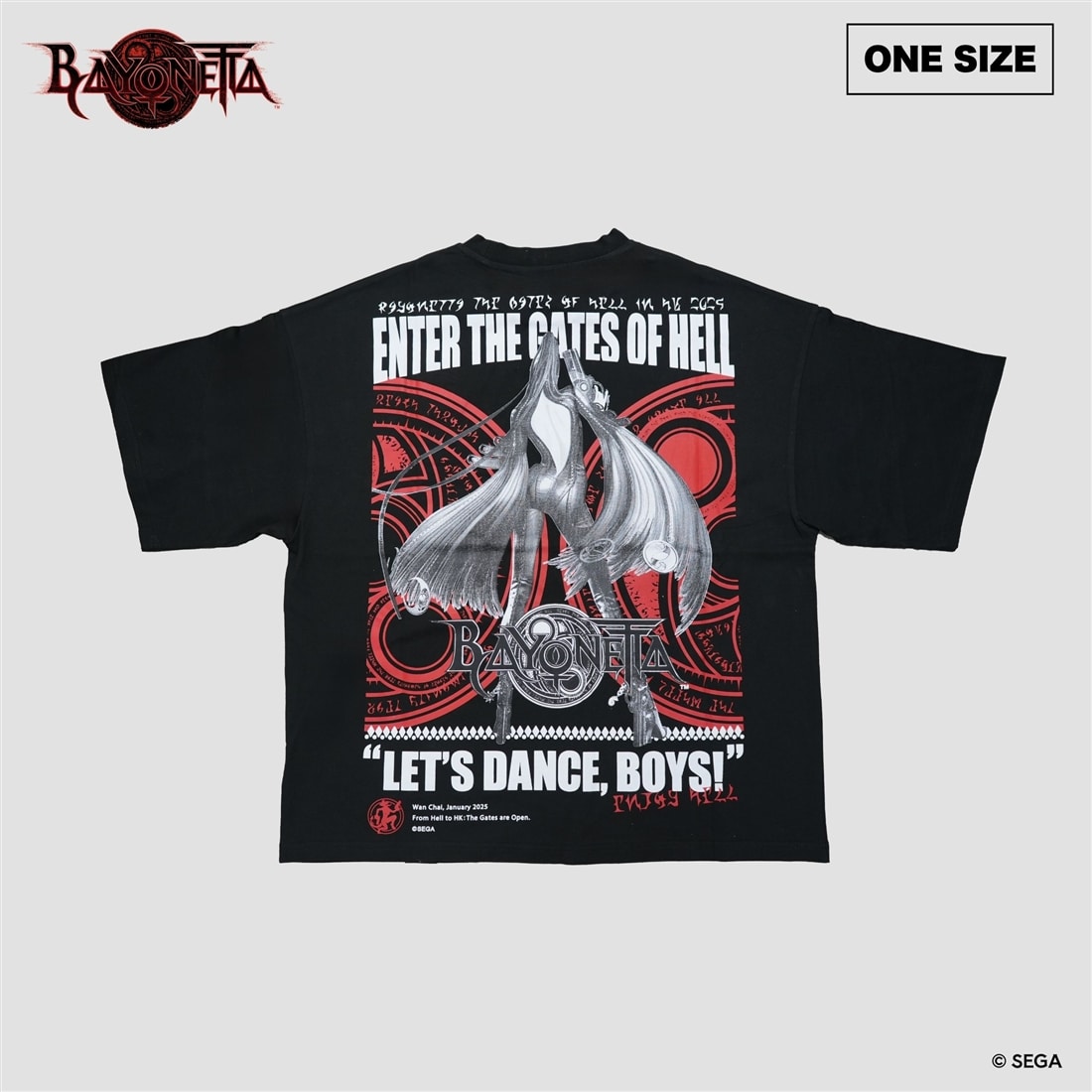 ベヨネッタ The Gates of Hell 香港出店記念 ビッグシルエットシャツ F