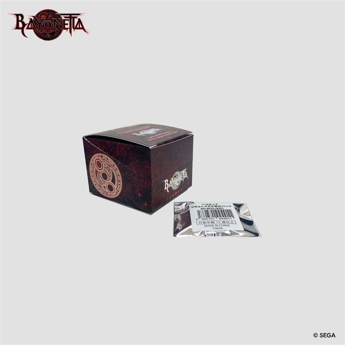 ベヨネッタ リザルトメダル風缶バッジ（BOX）