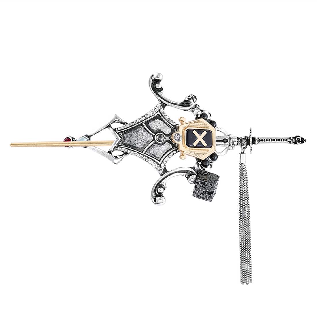 NieR:Automata Ver1.1a アイコニック ヘアオブジェ マジェステ ＋ 簪 9S ゴールド ヘアオブジェ 9S ゴールド