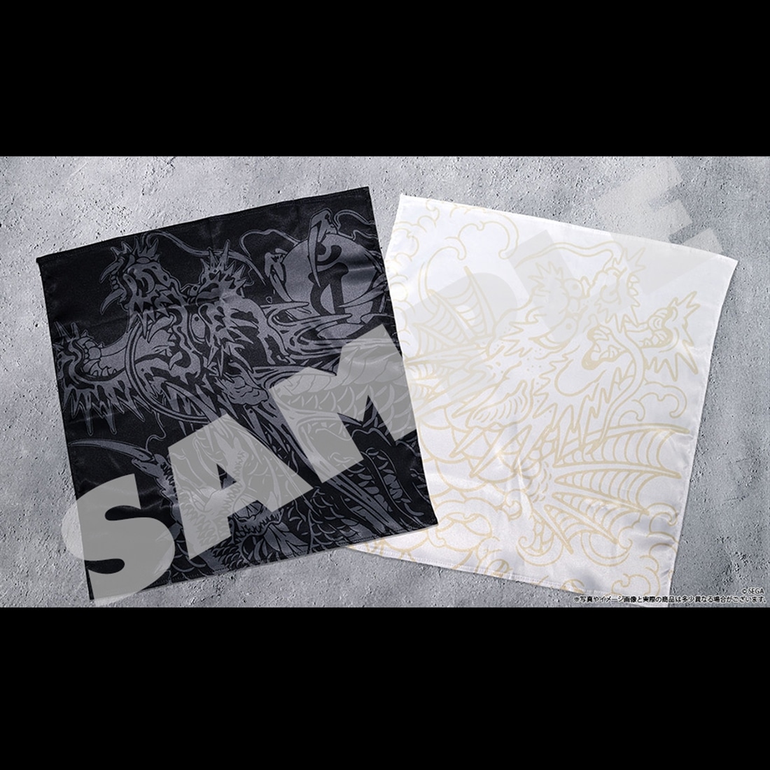 『龍が如く』 冠婚葬祭展 【マンガート ビームスコラボ】ハンカチ 白 白