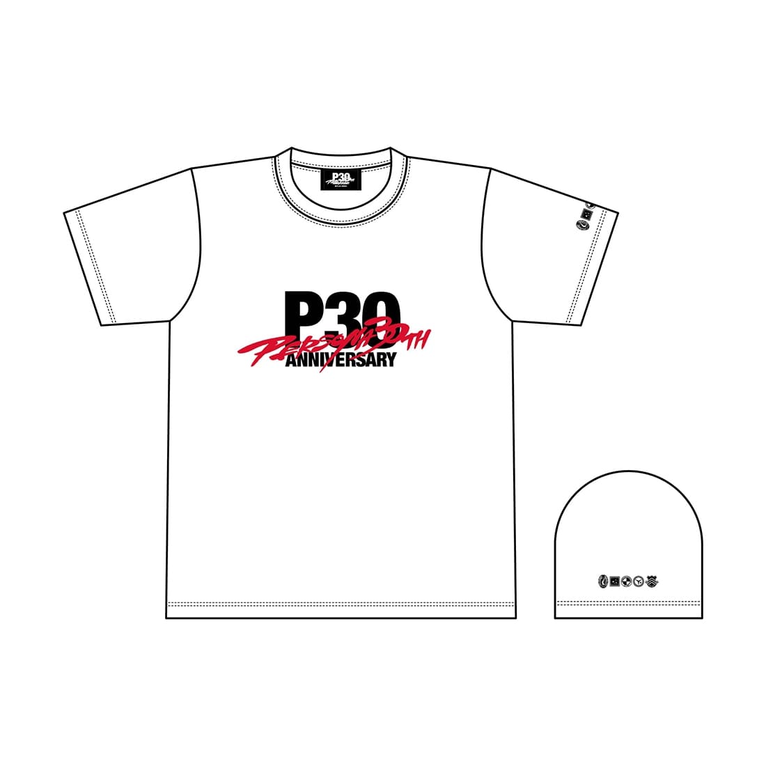 P30th ロゴ Tシャツ（ホワイト) Lサイズ ホワイト L