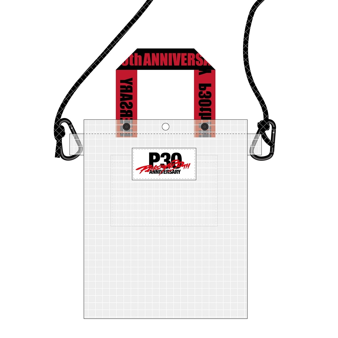 P30th ロゴ クリアトートバッグ