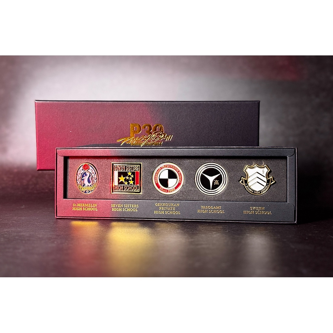 P30th 校章ピンバッジセット