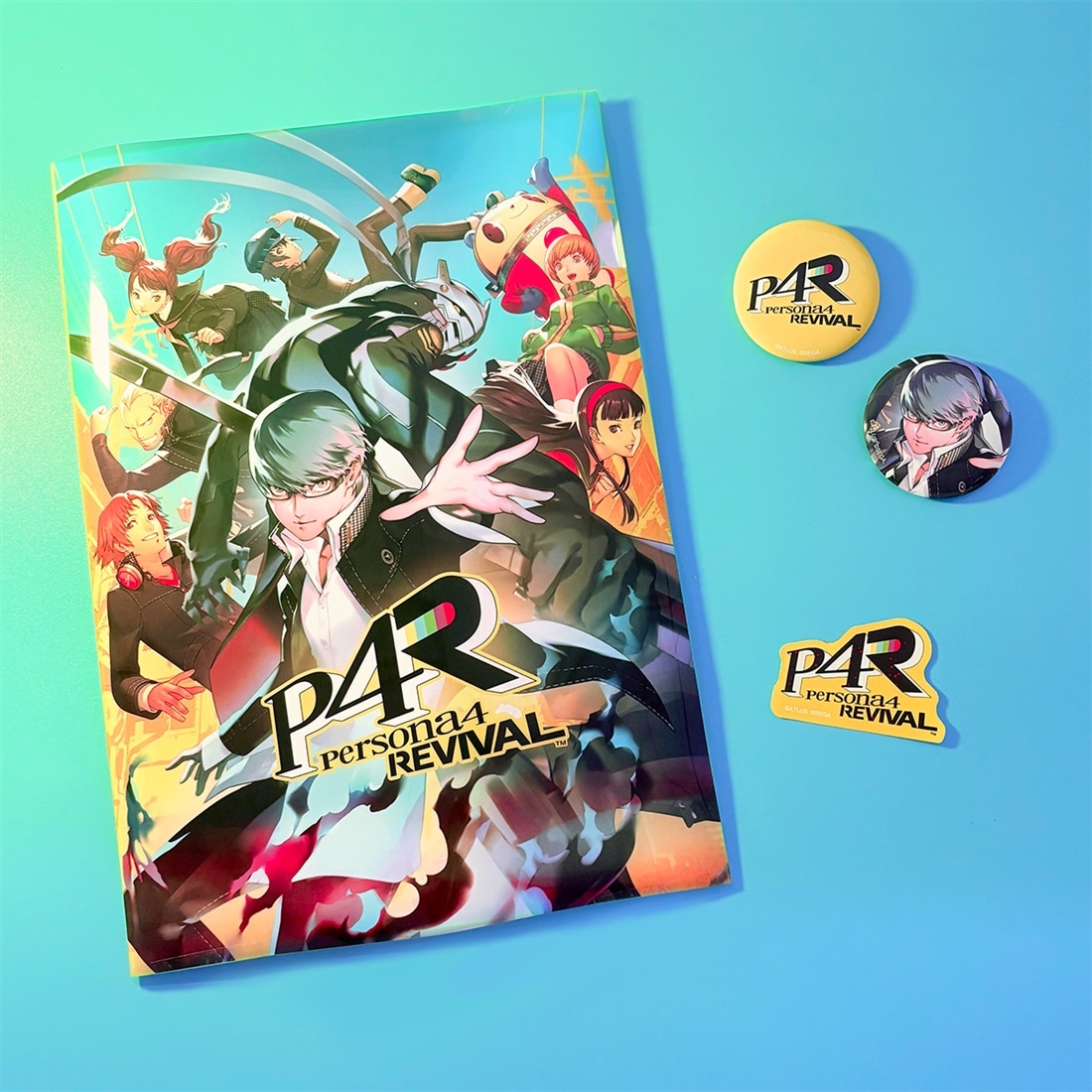 P4R クリアファイル＆缶バッジ＆ステッカーセット