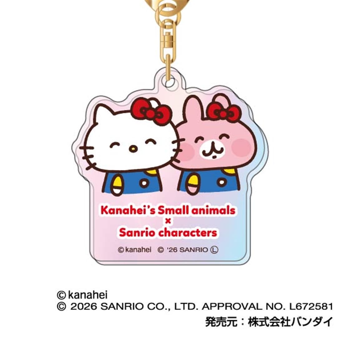 カナヘイの小動物×サンリオキャラクターズ オーロラアクリルキーホルダー 【1BOX】