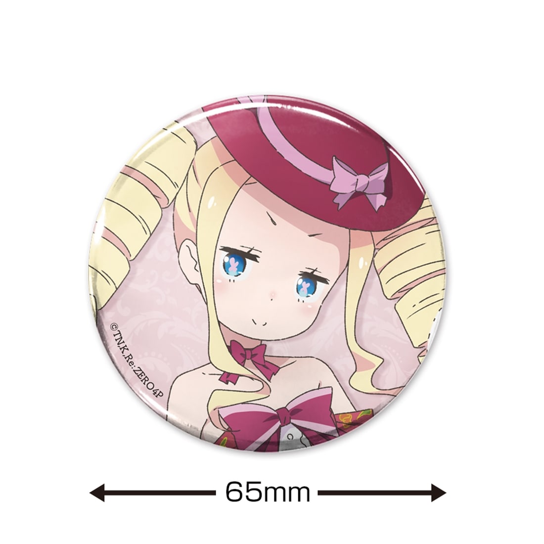 Re:ゼロから始める異世界生活 描き下ろし ベアトリス 65mm缶バッジ パーティードレスver.