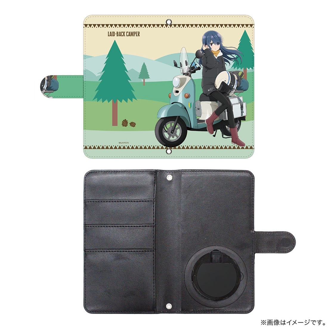 ゆるキャン△ SEASON3 描き下ろし 志摩リン 手帳型スマホケースL
