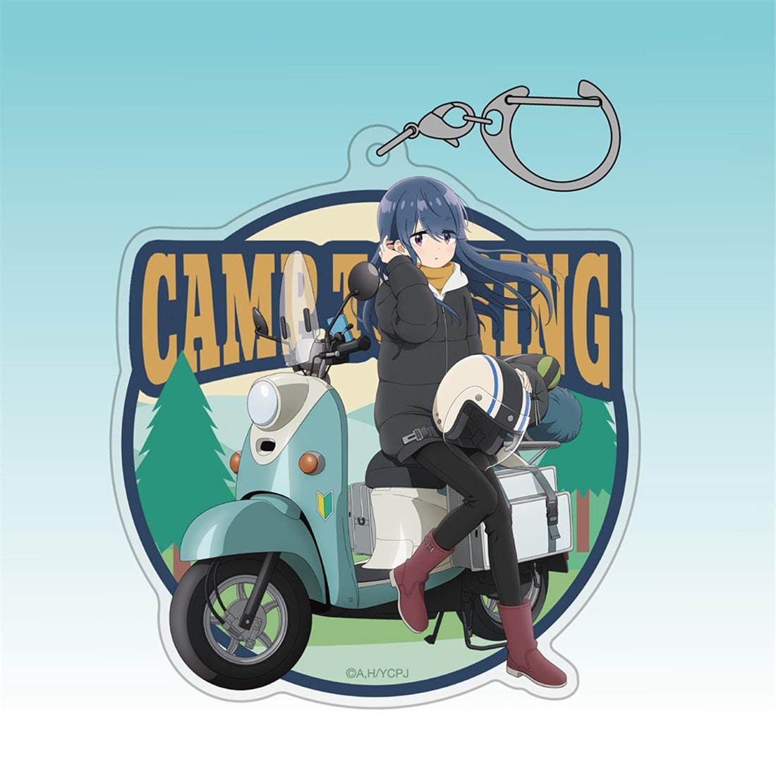 ゆるキャン△ SEASON3 描き下ろし 志摩リン アクリルマルチキーホルダー バイクでひといきVer.
