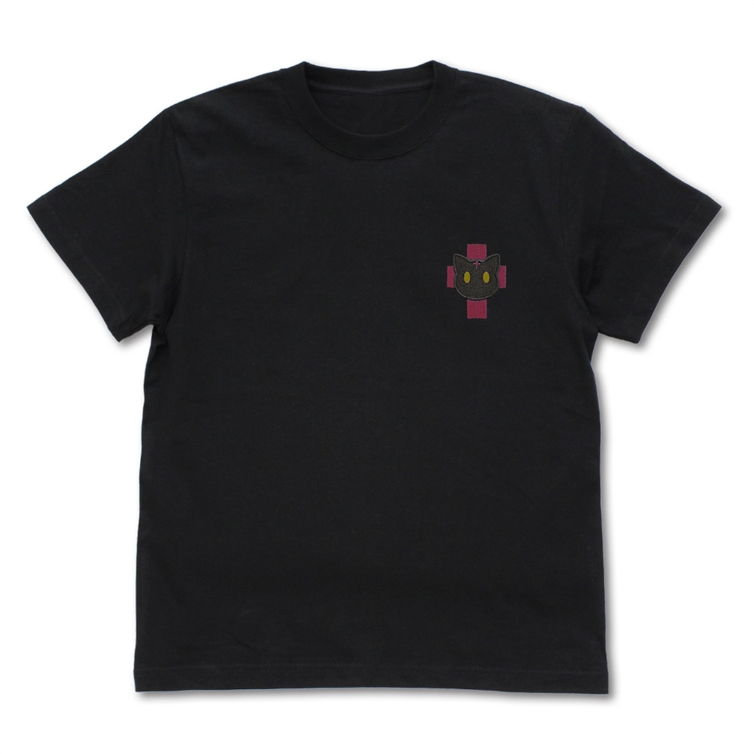 この素晴らしい世界に祝福を！ ちょむすけ ワンポイント刺繍Tシャツ BLACK S BLACK S