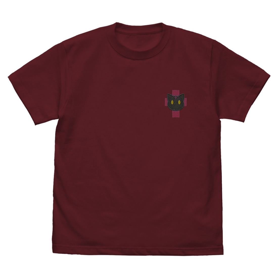この素晴らしい世界に祝福を！ ちょむすけ ワンポイント刺繍Tシャツ BURGUNDY XL BURGUNDY XL