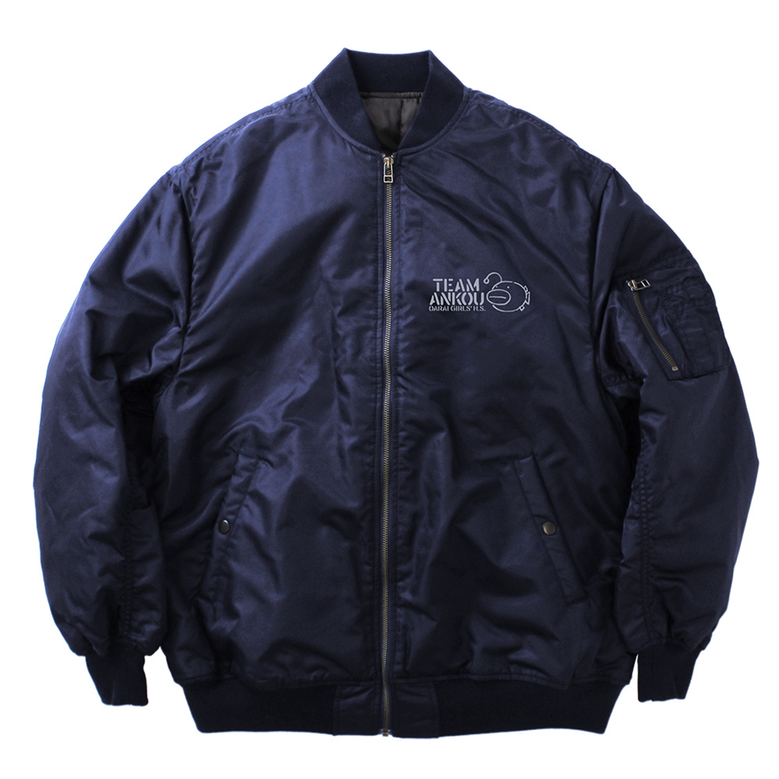 ガールズ＆パンツァー 最終章 あんこうチーム MA-1ジャケット Ver.2.0 NAVY XL NAVY XL