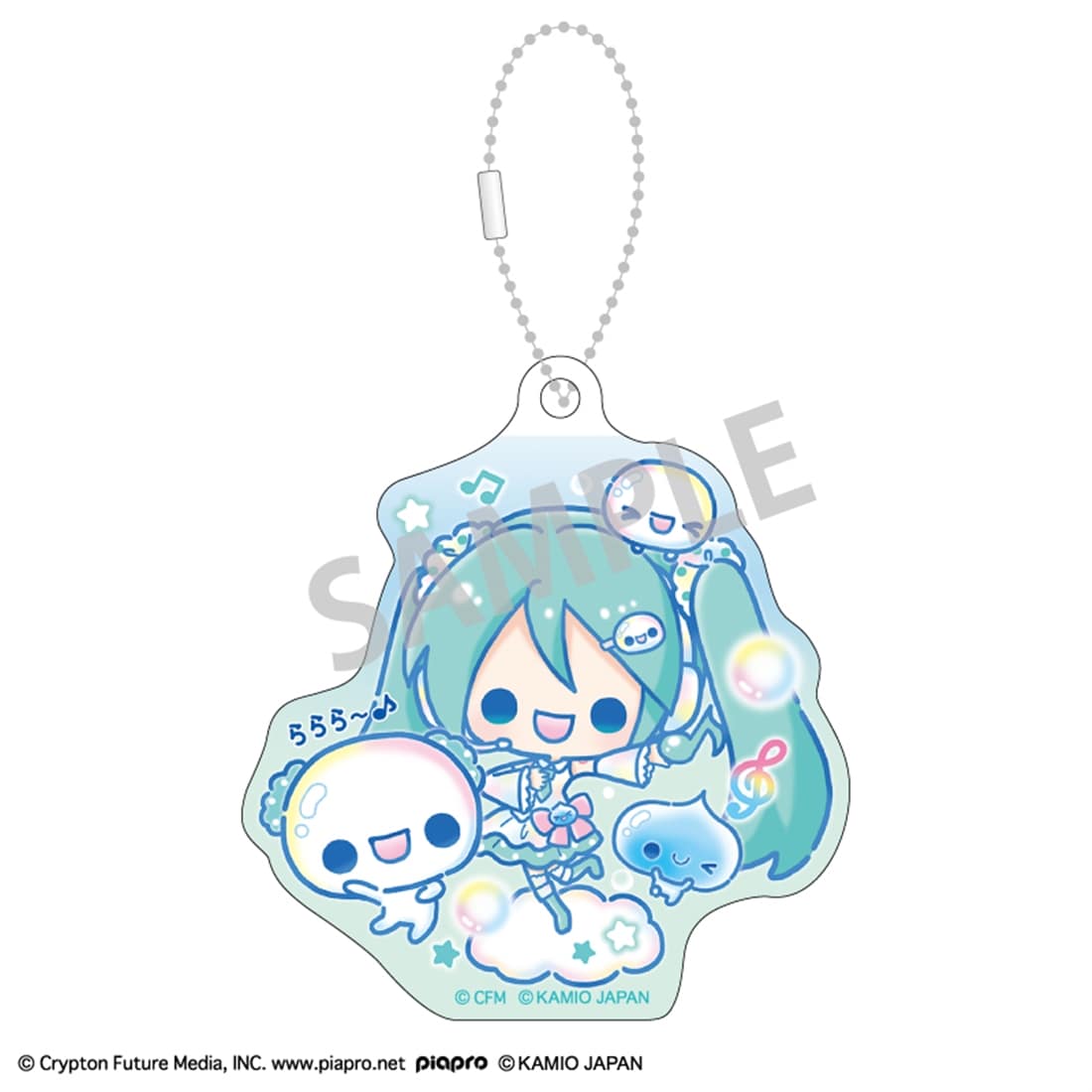 初音ミク×ぷくぷくあわわちゃん アクリルキーホルダーセット 初音ミク・鏡音リン・鏡音レン