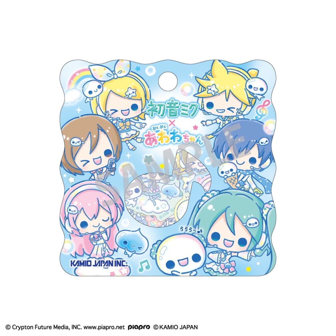 初音ミク×ぷくぷくあわわちゃん シールフレーク