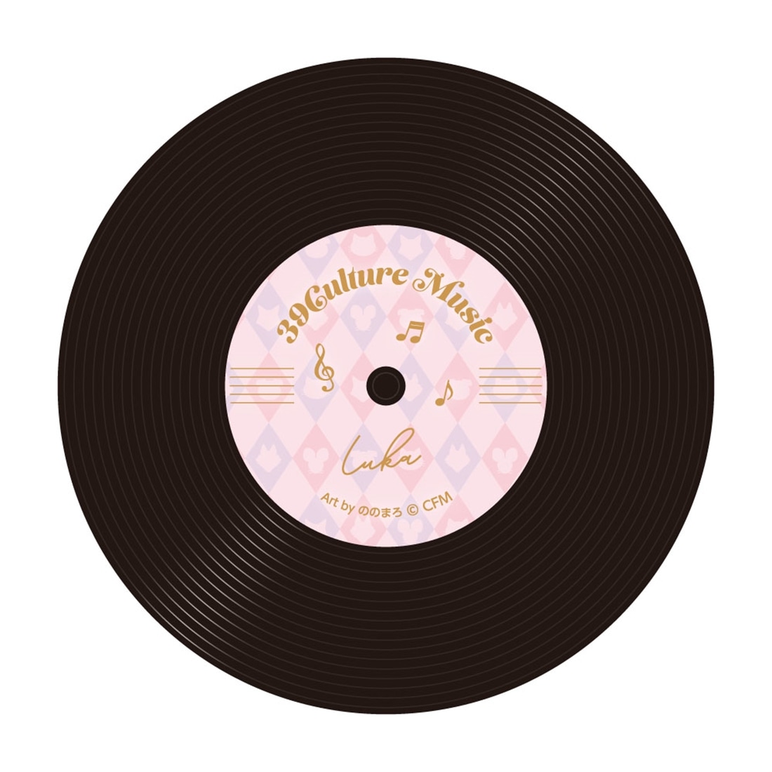 39Culture 2026 MUSIC レコード風コースター 巡音ルカ