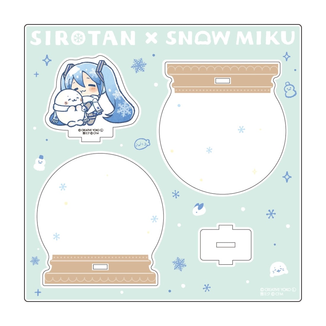 しろたん×雪ミク アクリルジオラマ C
