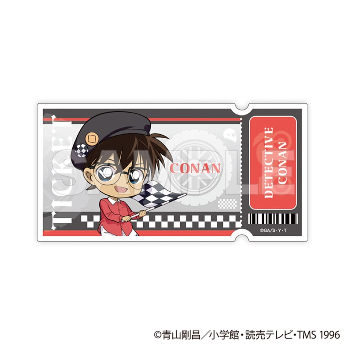 名探偵コナン トレーディングチケット風クリアカード チェッカーフラッグ① 【1BOX】