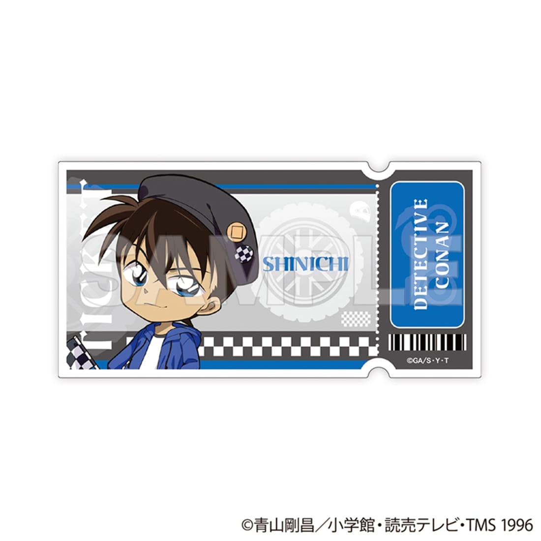 名探偵コナン トレーディングチケット風クリアカード チェッカーフラッグ② 【1BOX】