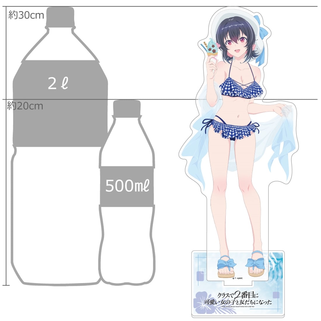 クラスで2番目に可愛い女の子と友だちになった 描き下ろし特大アクリルスタンド 朝凪海/水着