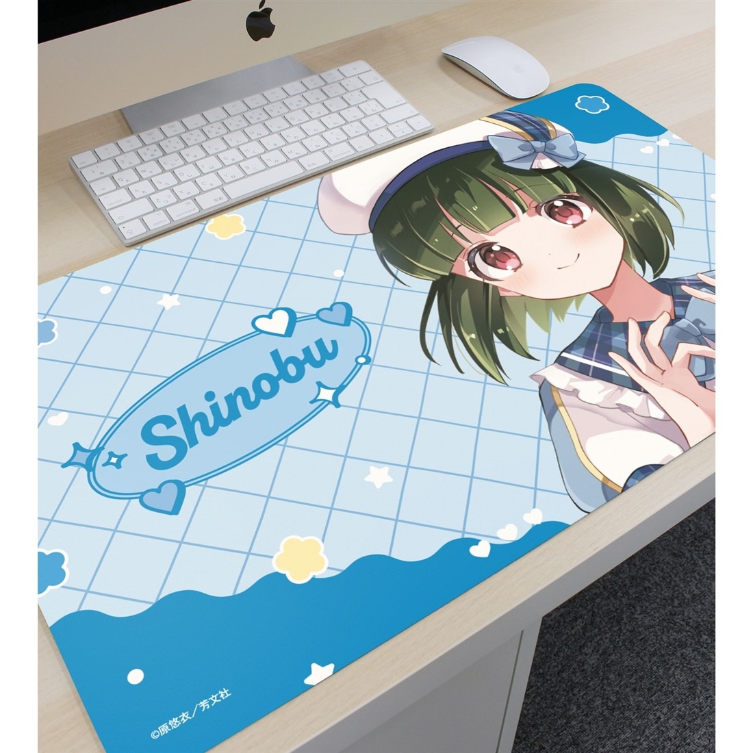 きんいろモザイク 原悠衣先生 描き下ろし 大宮忍 アイドル風衣装ver. マルチデスクマット