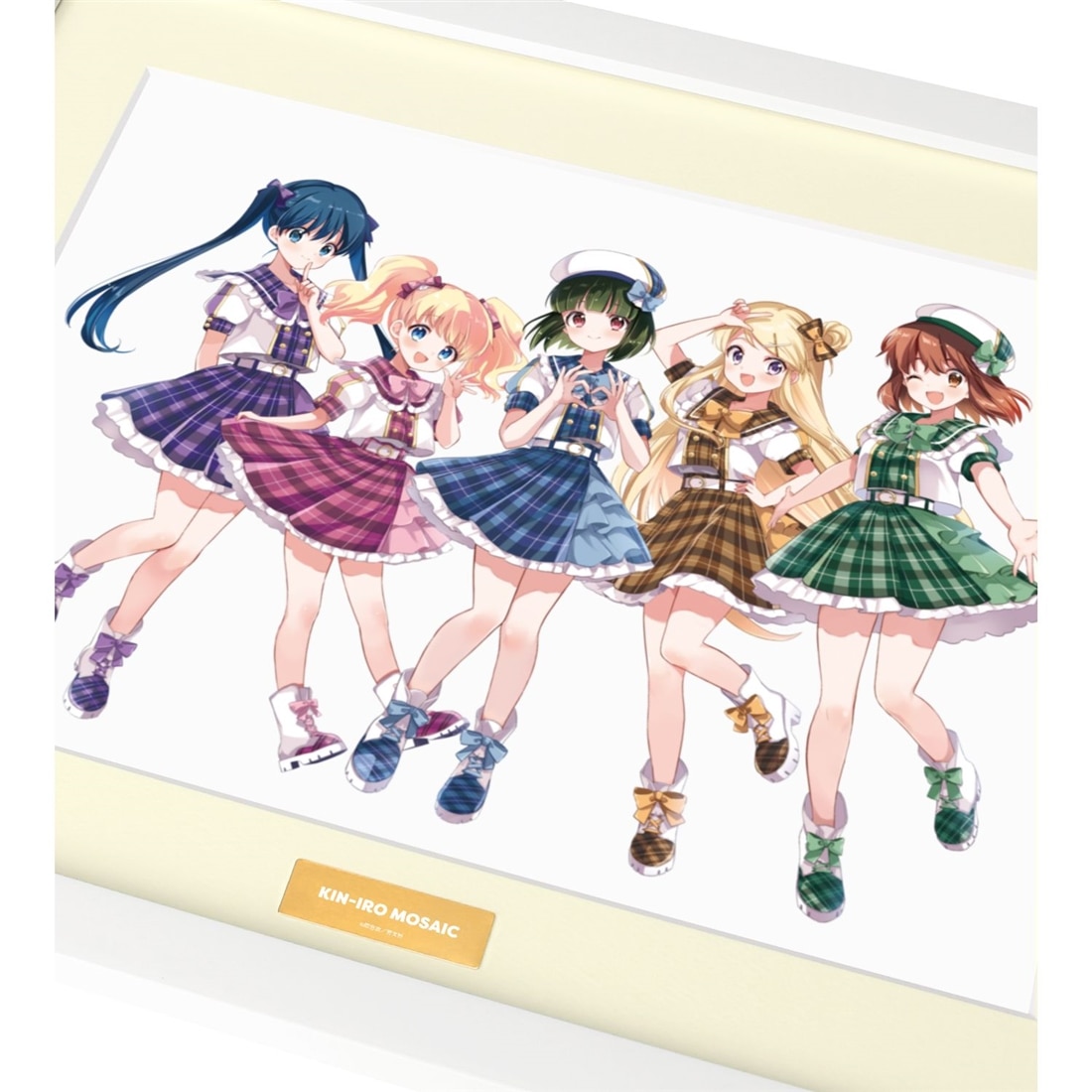 きんいろモザイク 原悠衣先生 描き下ろし 集合 アイドル風衣装ver. A4キャラファイングラフ