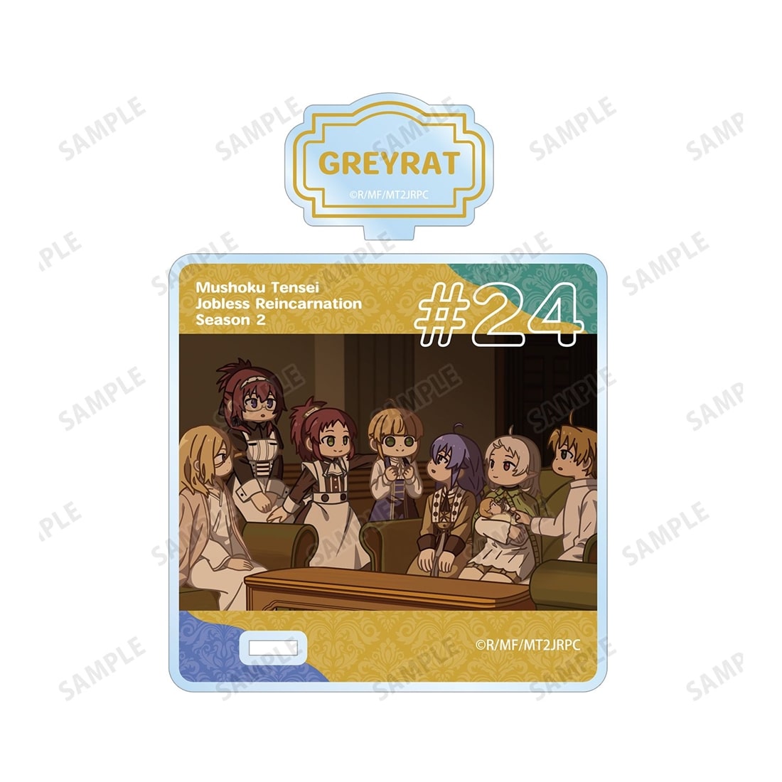 無職転生Ⅱ ～異世界行ったら本気だす～ 集合 ゆるコマ アクリルスタンド付きコースター