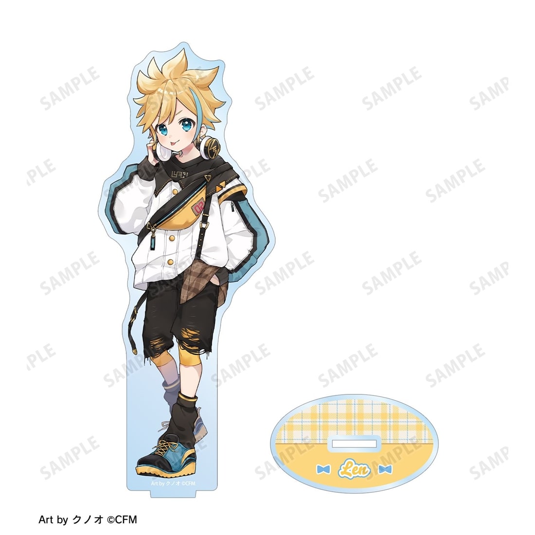 初音ミク 描き下ろし 鏡音レン 私服ver. Art by クノオ BIGアクリルスタンド