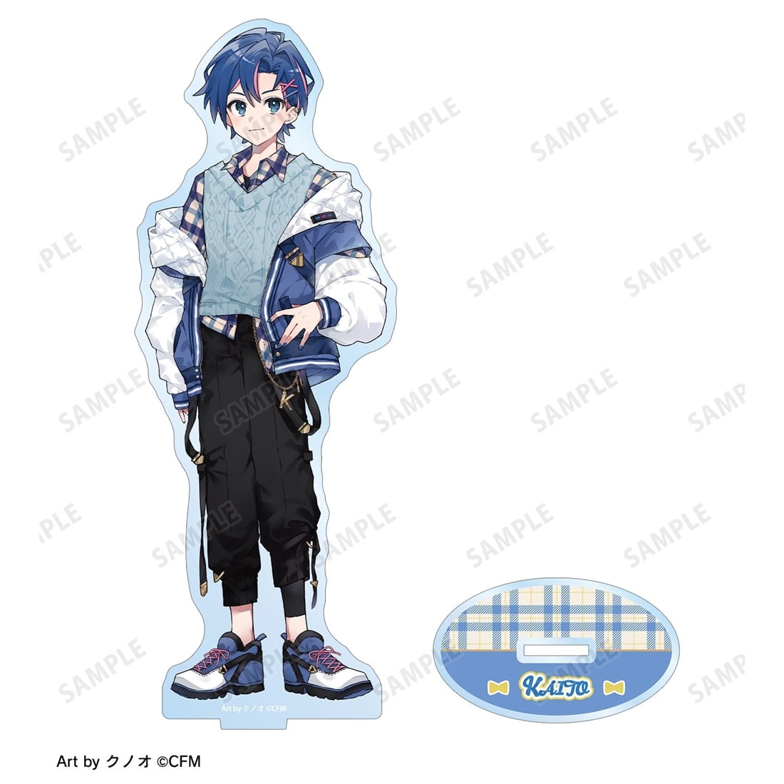 初音ミク 描き下ろし KAITO 私服ver. Art by クノオ BIGアクリルスタンド