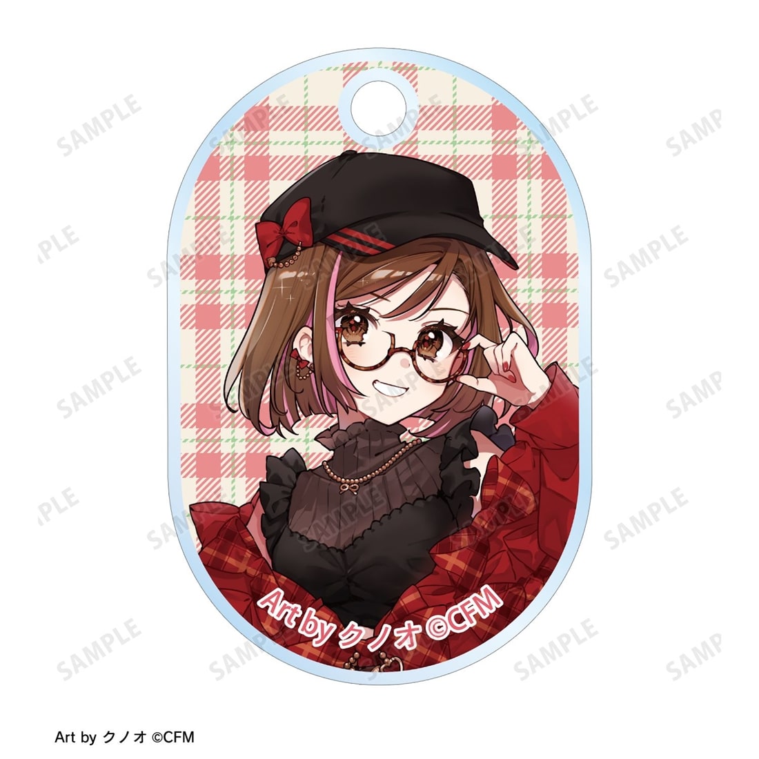 初音ミク 描き下ろし MEIKO 私服ver. Art by クノオ 2連ワイヤーアクリルキーホルダー