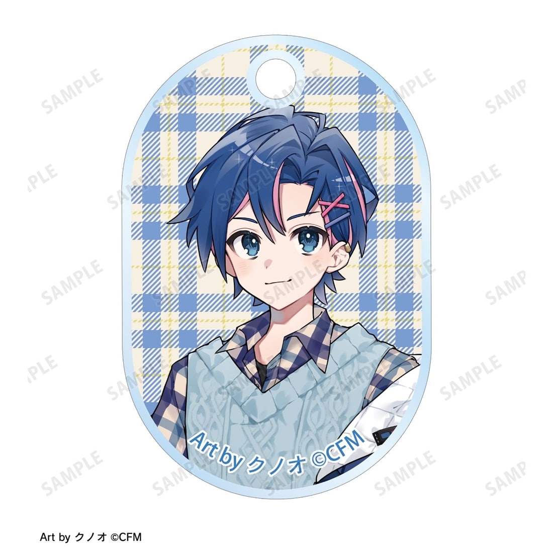 初音ミク 描き下ろし KAITO 私服ver. Art by クノオ 2連ワイヤーアクリルキーホルダー