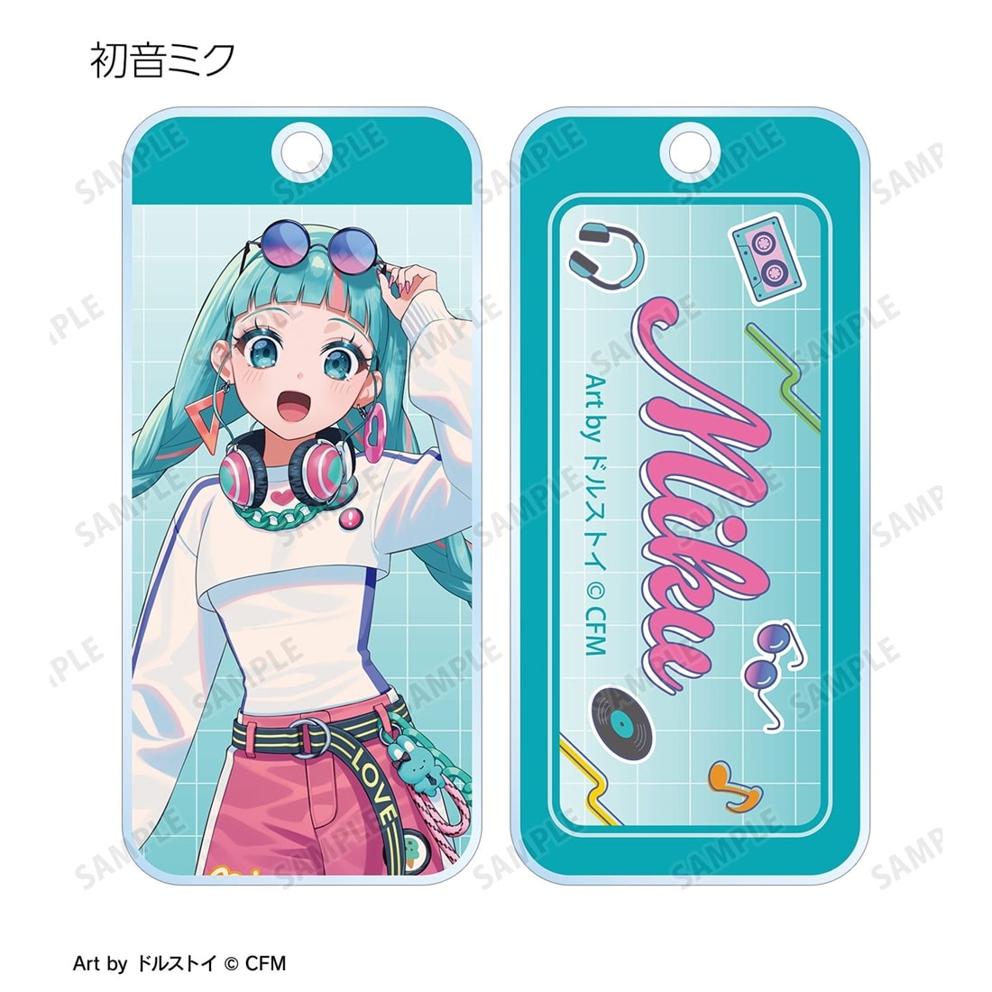 初音ミク 描き下ろし シティポップver. Art by ドルストイ トレーディングアクリルキータグ 【1BOX】