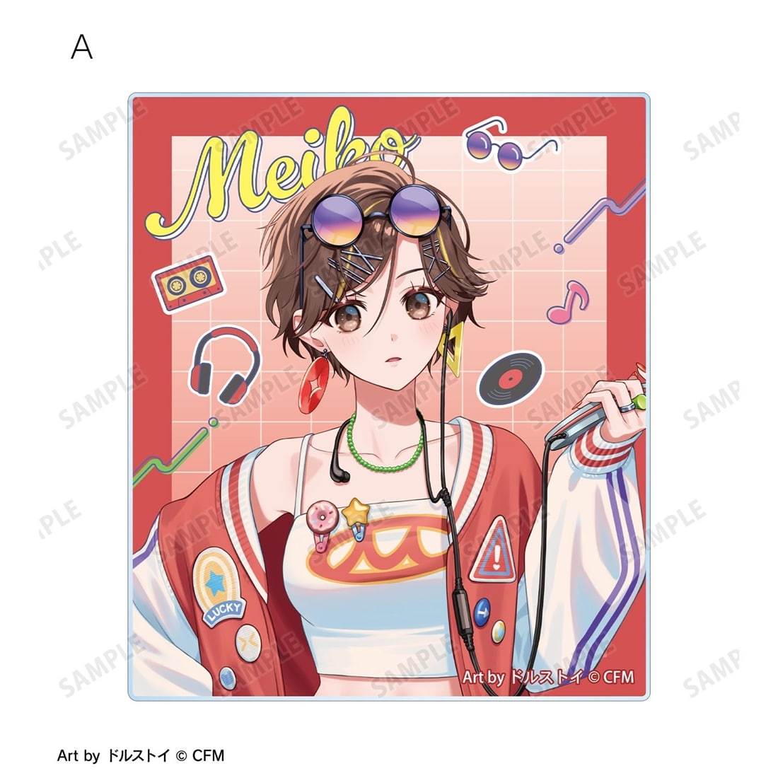 初音ミク 描き下ろし MEIKO シティポップver. Art by ドルストイ アクリルカード2枚セット