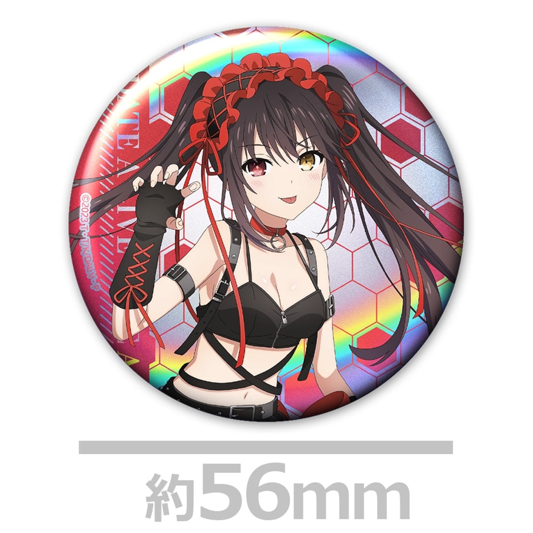 デート・ア・ライブV ホログラム缶バッジ2個セット 時崎狂三 ゴシックパンクver. 【描き下ろし】