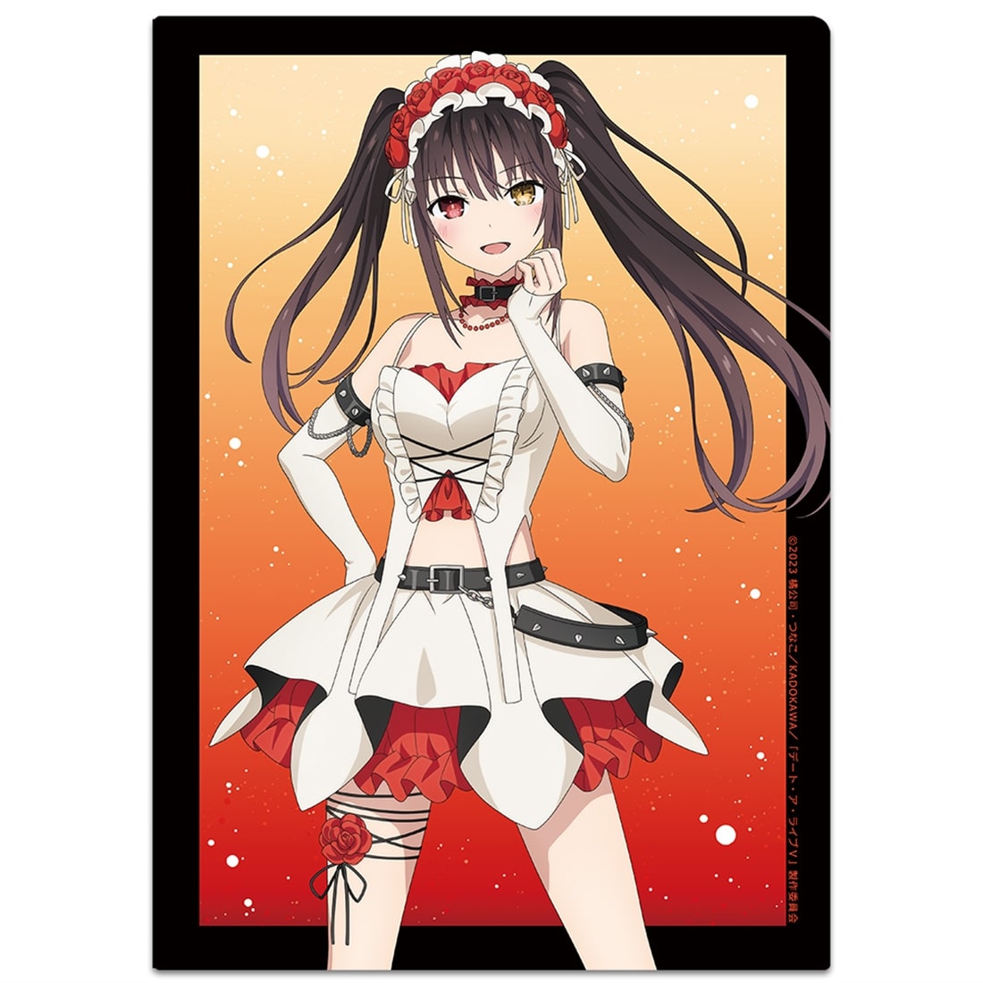 デート・ア・ライブV クリアファイル 時崎狂三 ゴシックパンク ホワイトver. 【描き下ろし】