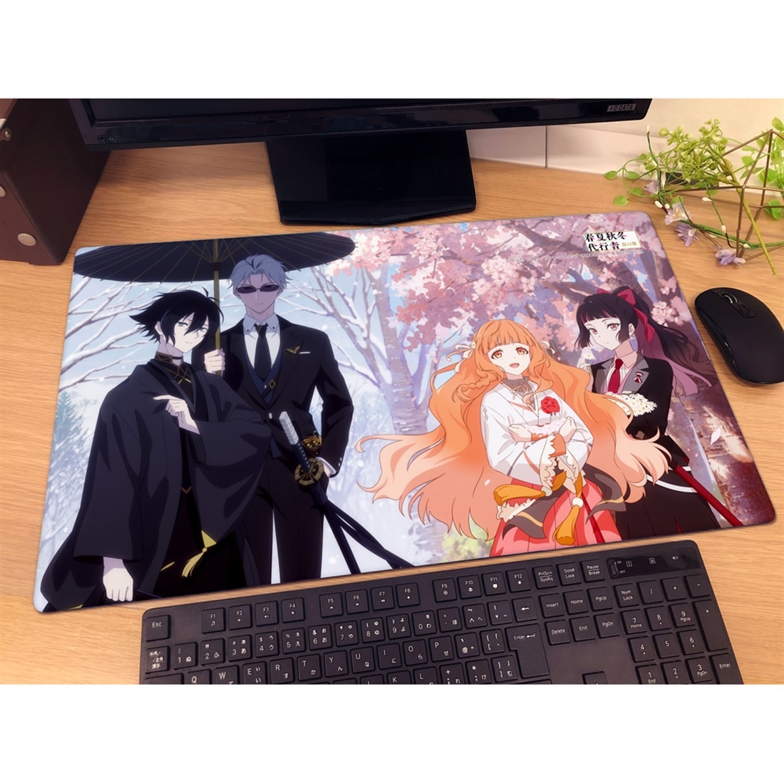 春夏秋冬代行者 春の舞 描き下ろしラバーマット 春＆冬