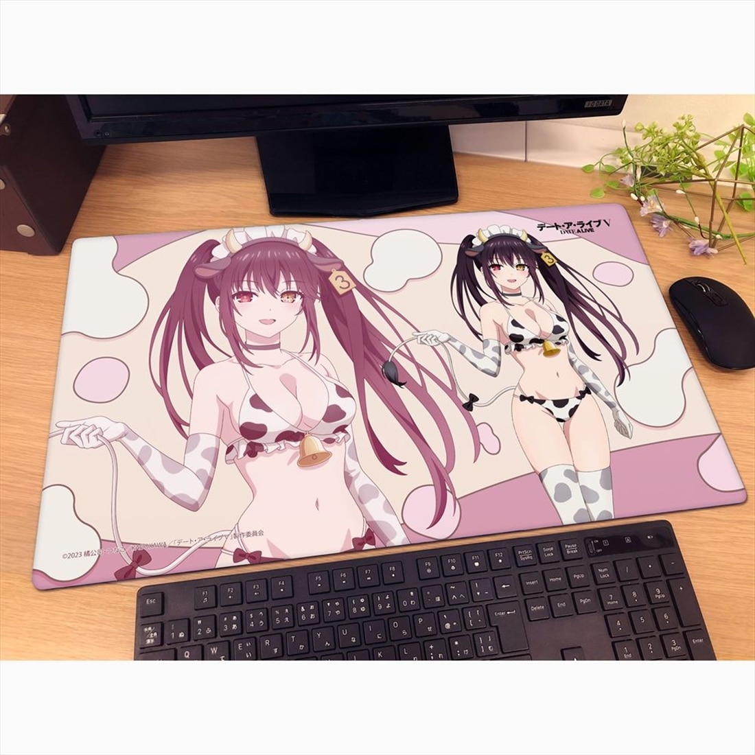 デート・ア・ライブⅤ 描き下ろしラバーマット 時崎狂三/牛柄水着
