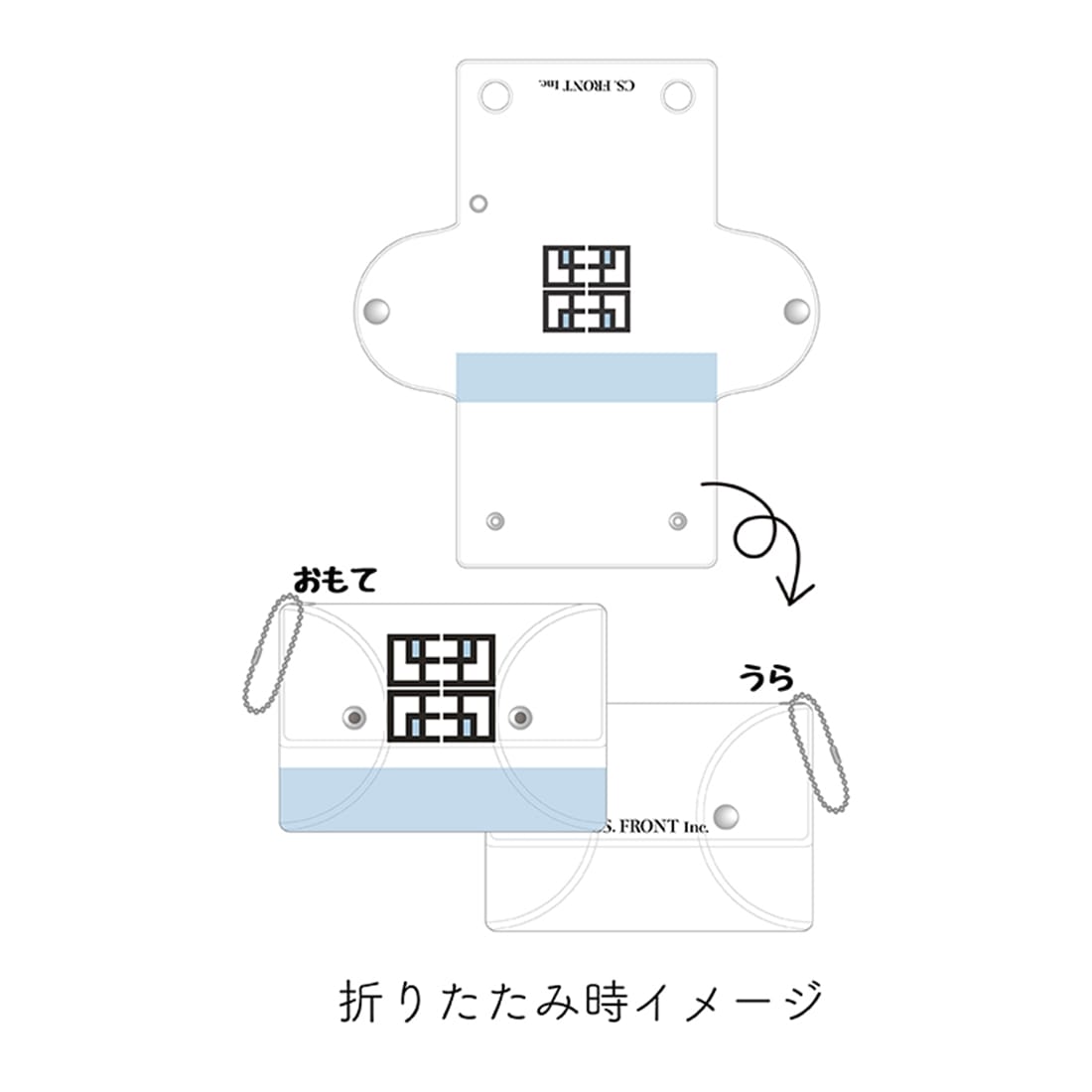 春夏秋冬代行者 春の舞 チャーム付きクリアマルチケース 03 秋