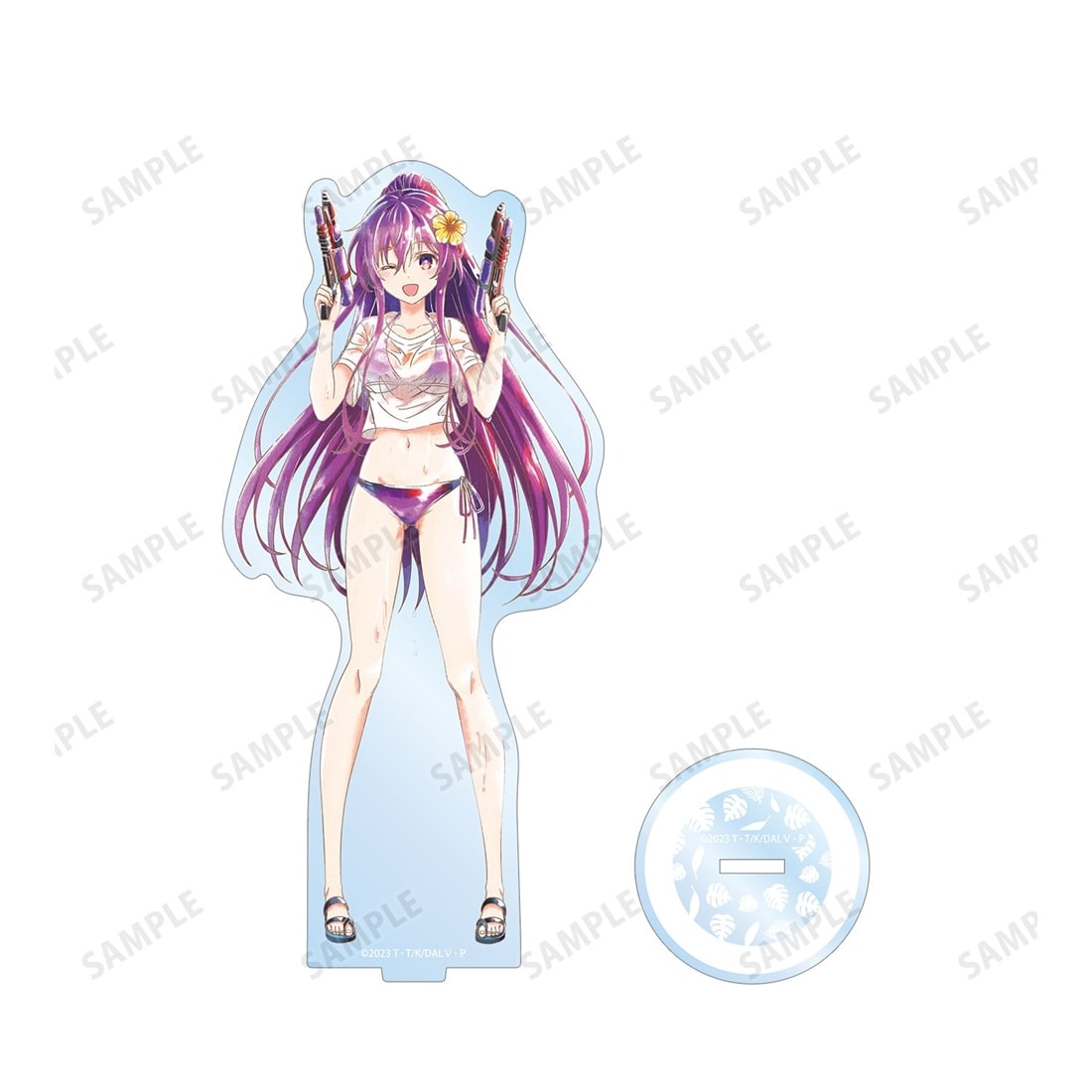 デート・ア・ライブV 描き下ろし 夜刀神十香 デート・ア・バカンスver. Ani-Art aqua label BIGアクリルスタンド