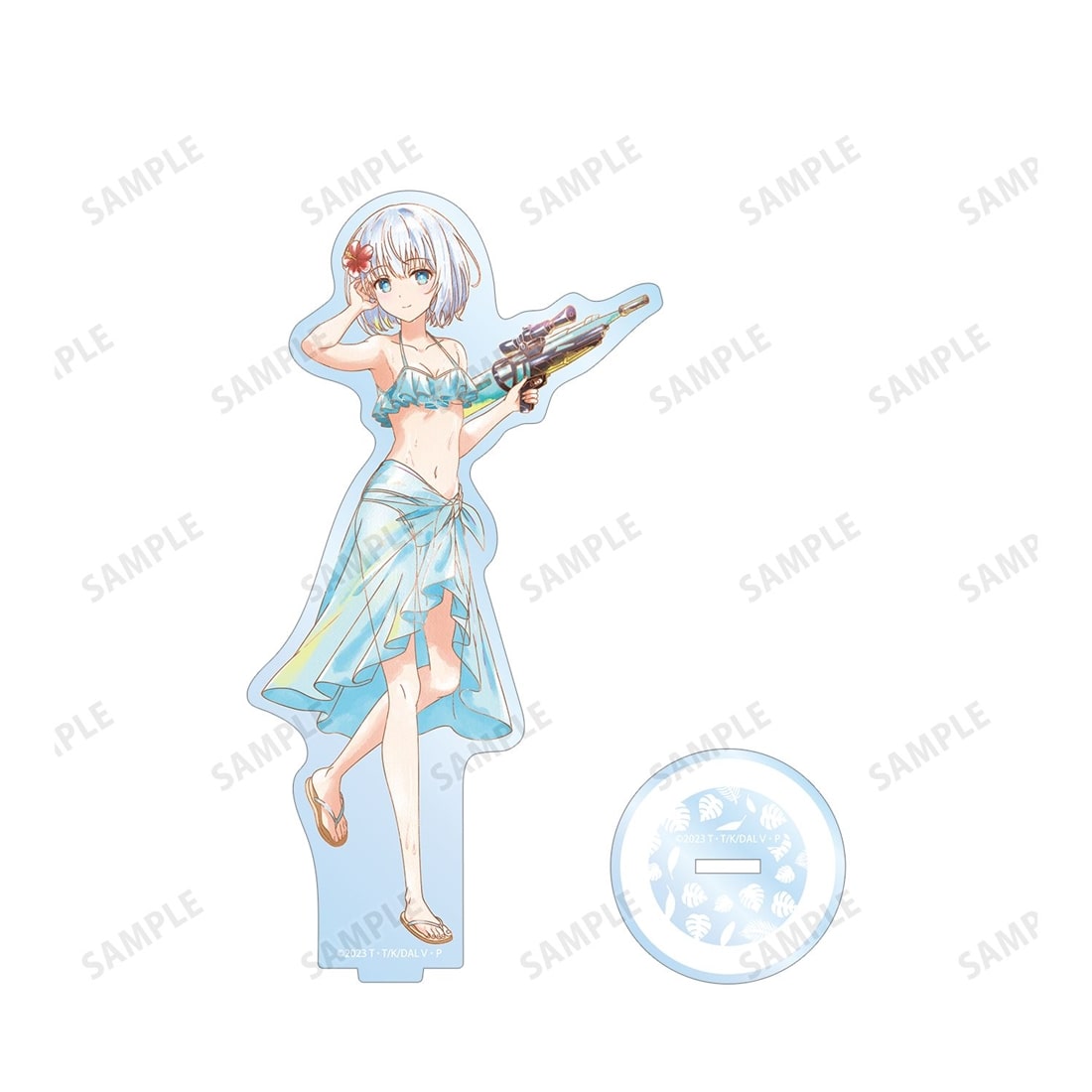 デート・ア・ライブV 描き下ろし 鳶一折紙 デート・ア・バカンスver. Ani-Art aqua label BIGアクリルスタンド