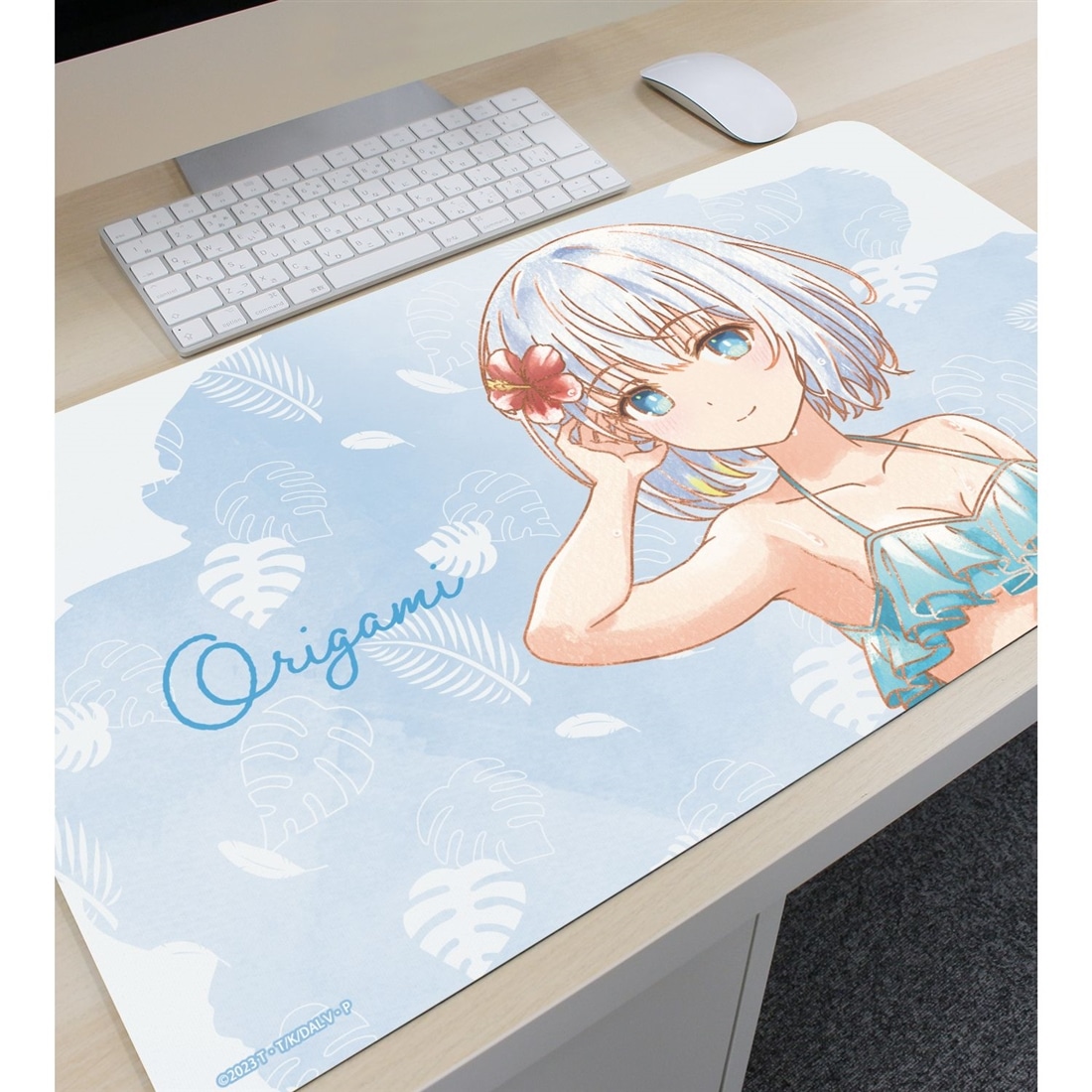 デート・ア・ライブV 描き下ろし 鳶一折紙 デート・ア・バカンスver. Ani-Art aqua label マルチデスクマット