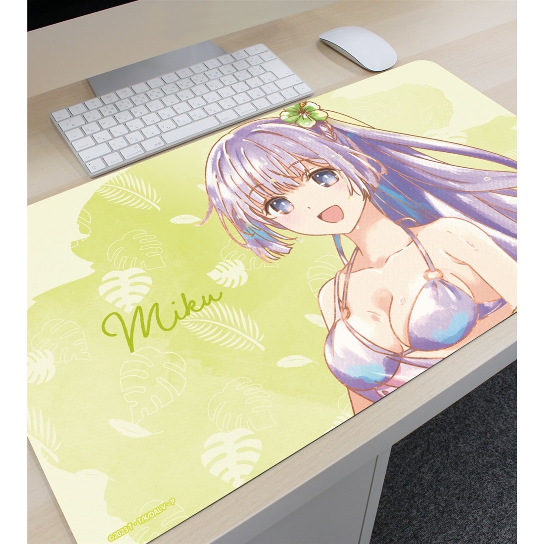 デート・ア・ライブV 描き下ろし 誘宵美九 デート・ア・バカンスver. Ani-Art aqua label マルチデスクマット