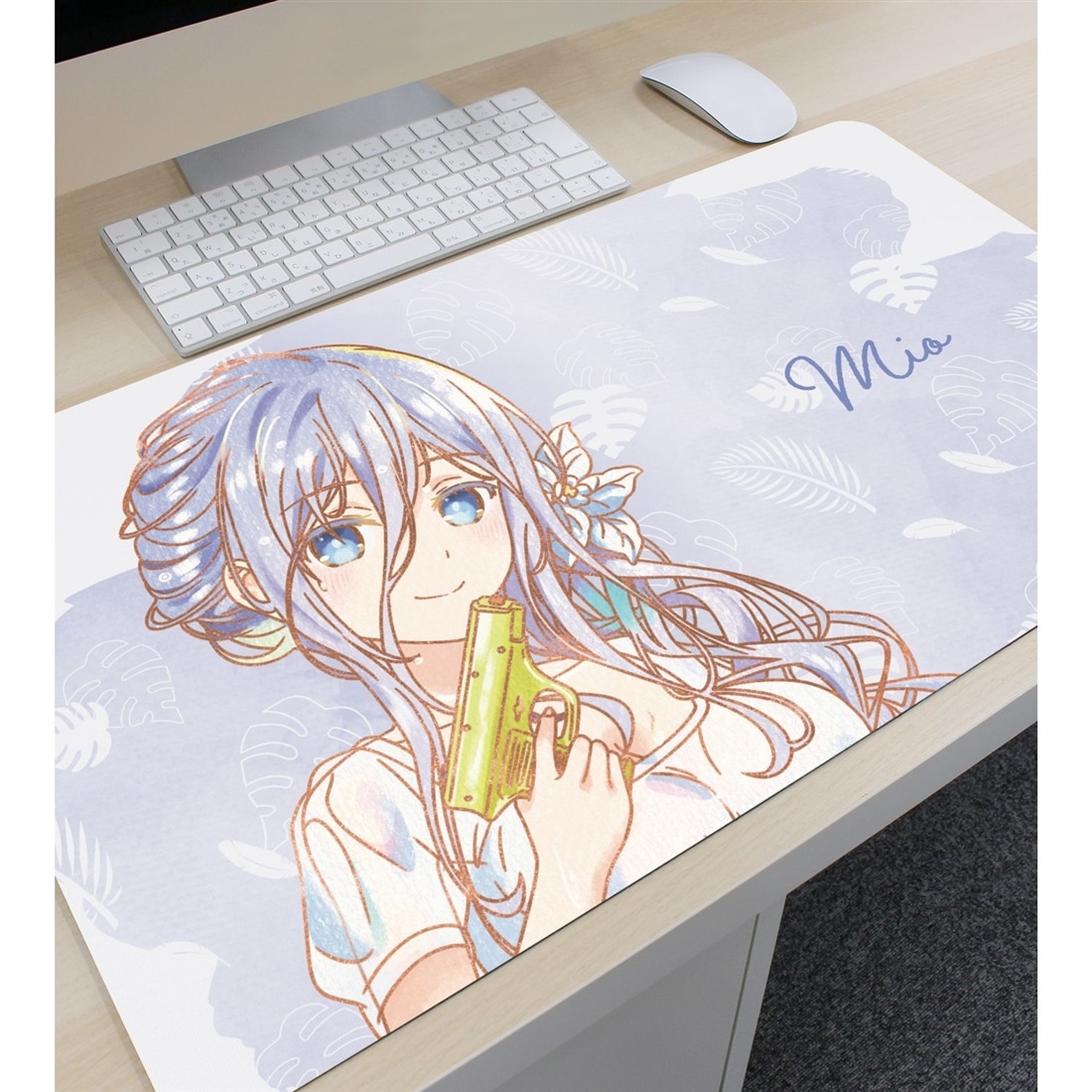 デート・ア・ライブV 描き下ろし 崇宮澪 デート・ア・バカンスver. Ani-Art aqua label マルチデスクマット
