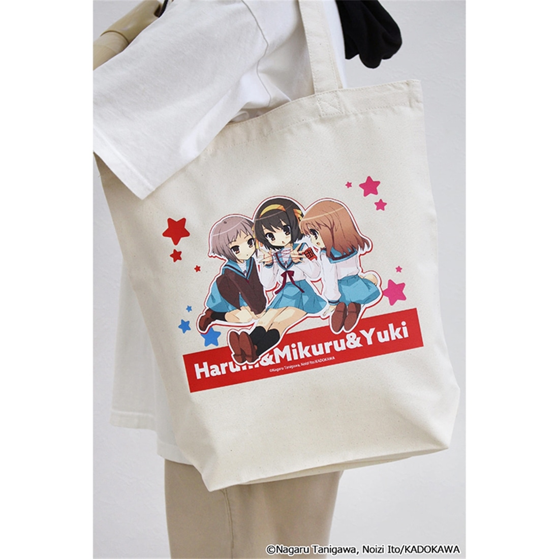 涼宮ハルヒシリーズ キャンバストートバッグ ハルヒ＆みくる＆有希