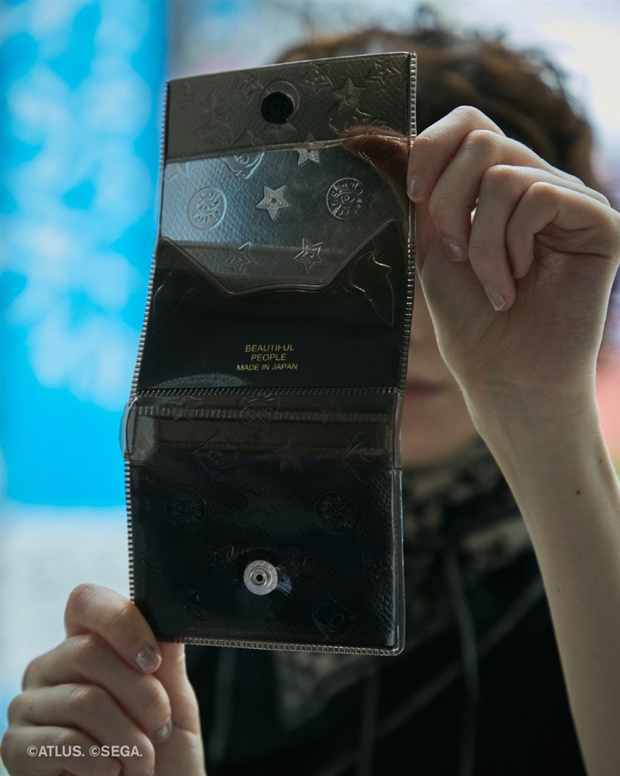 beautiful people×P5R nothing to hide miniwallet black black