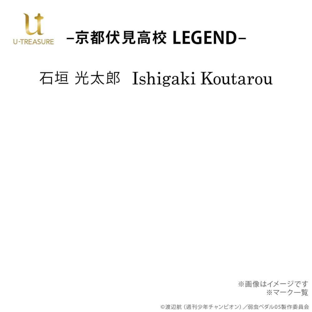 『弱虫ペダル』10周年記念リング 京都伏見高校 プラチナ950 石垣 光太郎