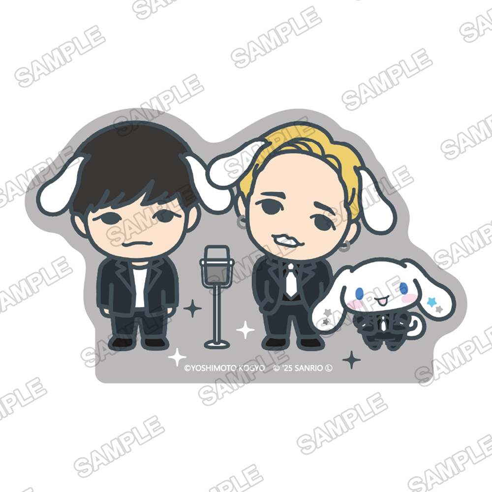 よしもと漫才劇場×シナモロール　トレーディングステッカー　Ver.デフォルメ