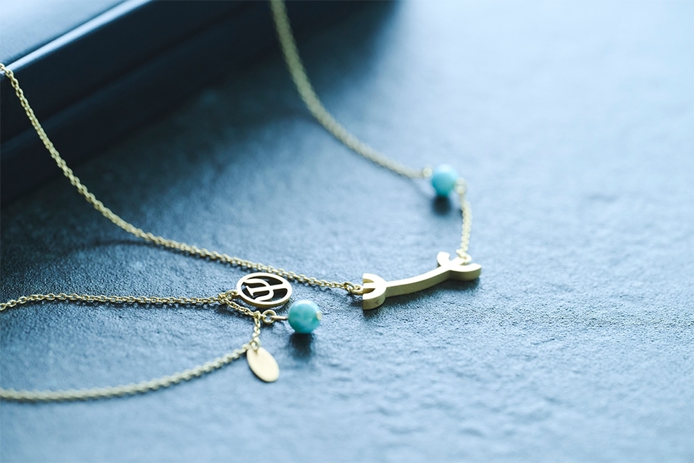 イケメン気功師シュン　Ψ×ラリマー　18Kゴールドブレスレット（特典：オフショットポートレイトチェキ、限定映像URL付き）