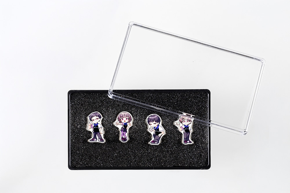 サクラナイツ　ピンバッジ　4種コンプリートセット【イラスト：ふんぼ】