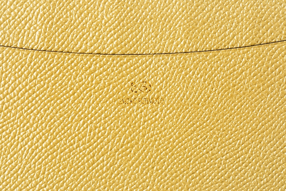 藤本さきこ　クロコダイル手帳カバー【レッド×ゴールド】