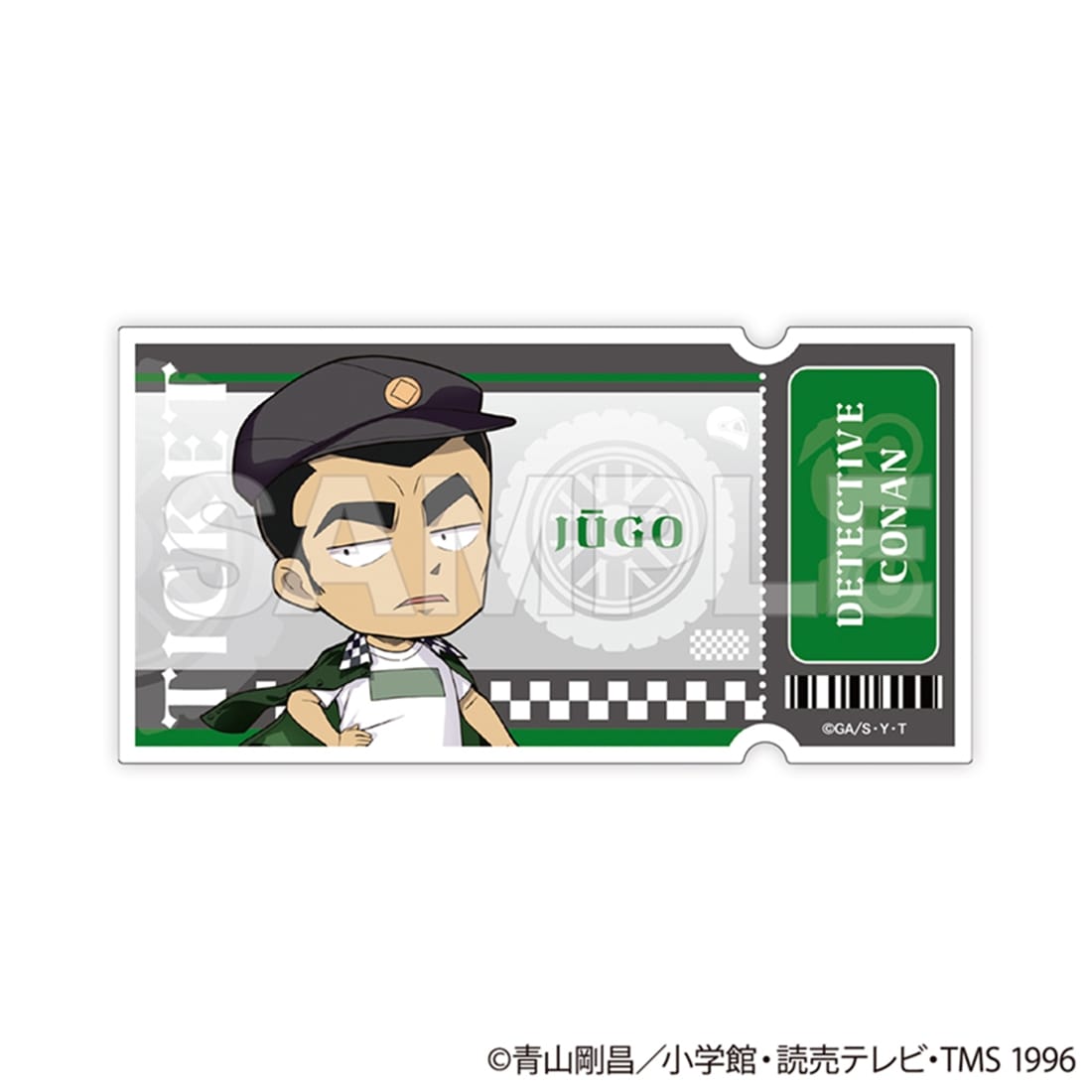 名探偵コナン トレーディングチケット風クリアカード チェッカーフラッグ① 【1BOX】