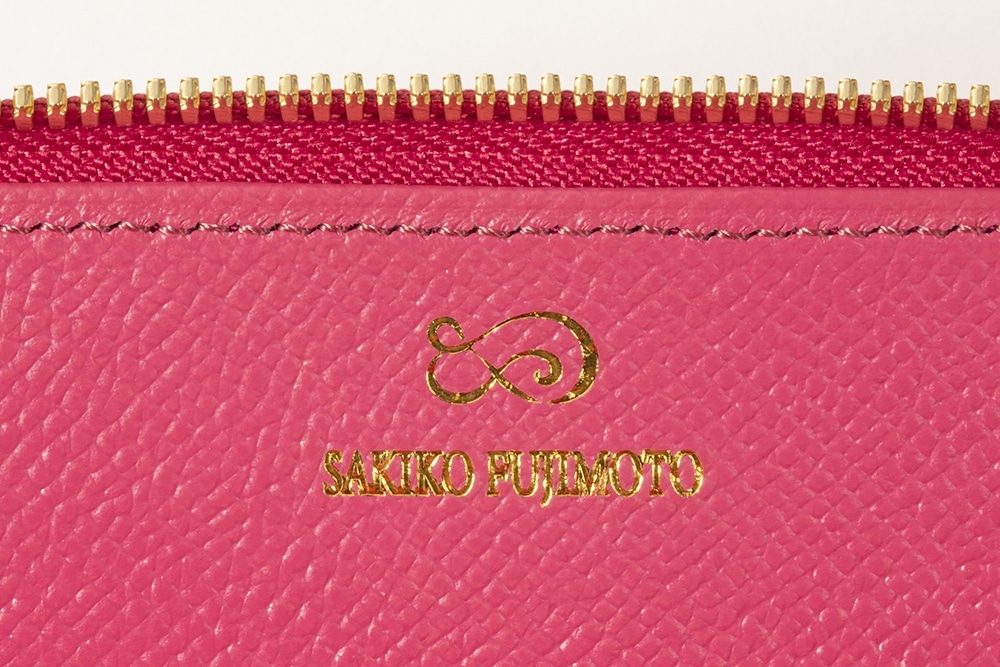 藤本さきこ　クロコダイルペンケース【ローズピンク×ピンク】